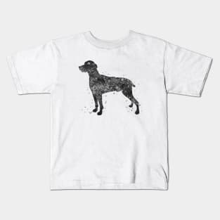 weimaraner dog black and white Kids T-Shirt